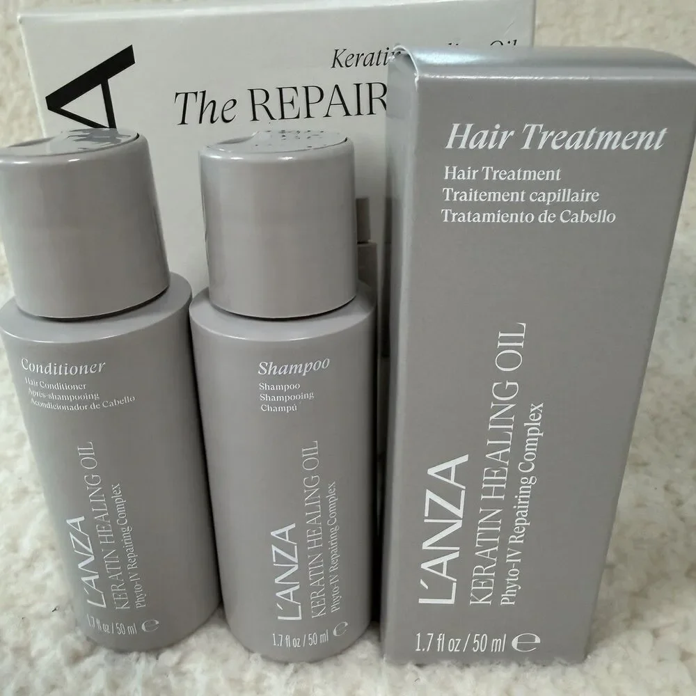 Lanza Keratin Healing Oil Shampoo 50 ml+ CONDITIONER 50ml+ Oil Treatment 50ml